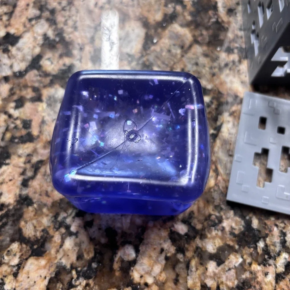 MINECRAFT JELLY CUBES - RARE Purple Viral Squishy Nee Doh Ish Type Fidget